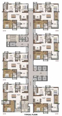  altitudes Block A,B,C,D,E Cluster Plan For Typical Floor Plan