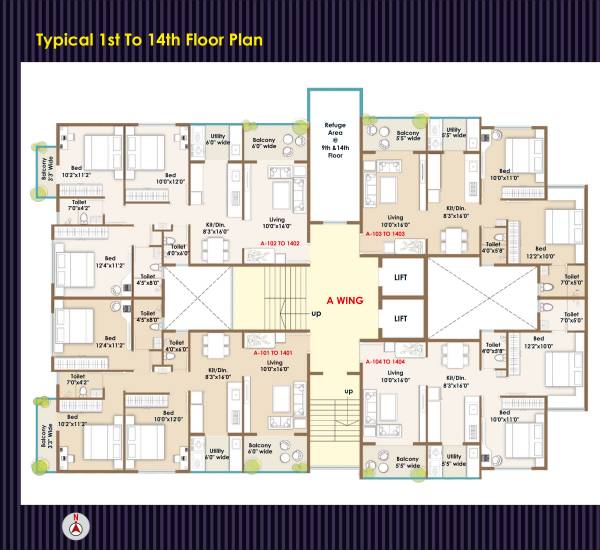  akash-empire AKASH EMPIRE WING A Cluster Plan