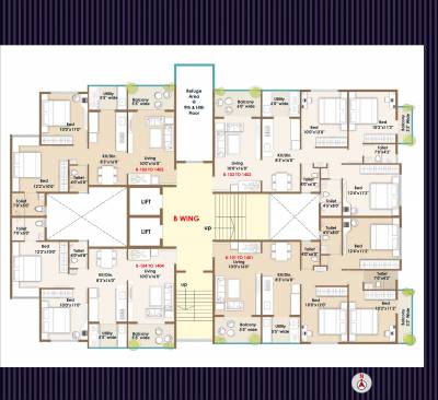  akash-empire AKASH EMPIRE WING B Cluster Plan