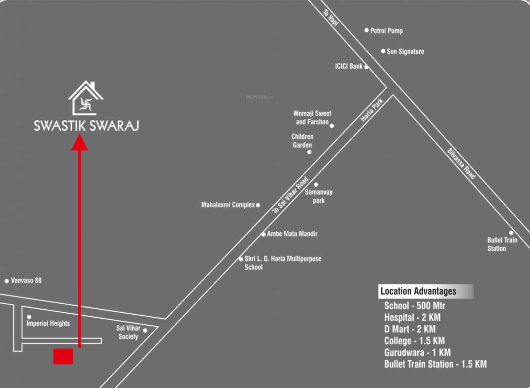swastik swaraj Location Plan