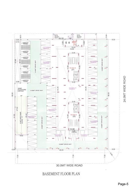  aaryaan Block A  And Block B  Basement Cluster Plan
