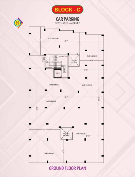  supertech-complex Block C Cluster Plan for ground Floor