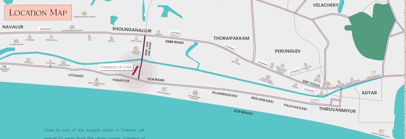  gardens of gaia Location Plan