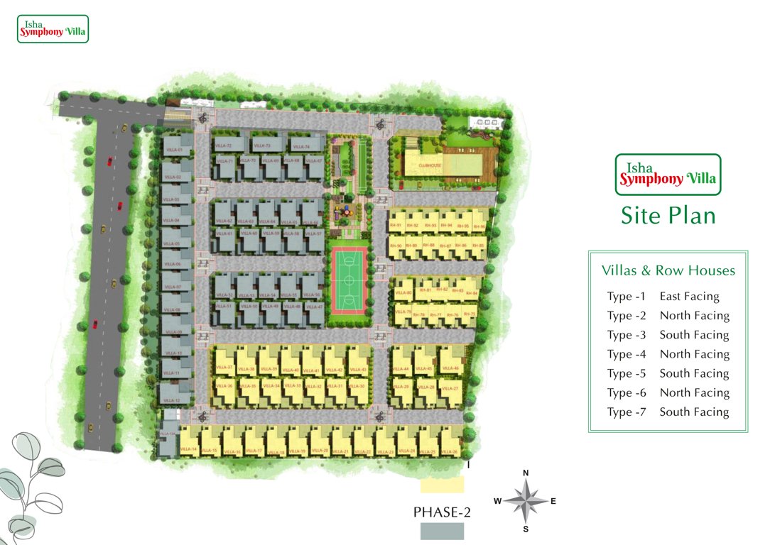  symphony villa Layout Plan