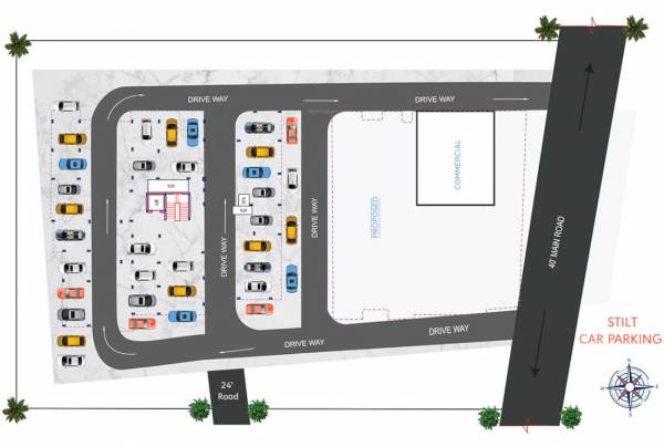  elanza-phase-2 GP Homes Elanza Phase 2 Cluster Plan for Car Parking