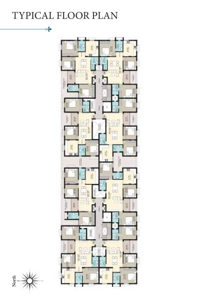  eshana Bbcl Eshana Cluster Plan For Typical Floor Plan