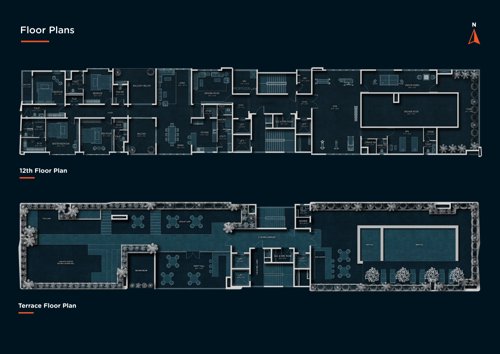  amara-ahaana Block 1 Cluster Plan for 12th & Terrace Floor
