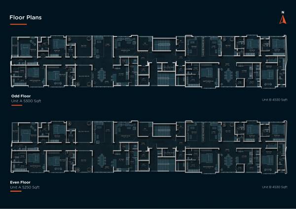  amara-ahaana Block 1 Cluster Plan for Odd & Even Floor