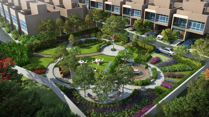  tvs emerald aaranya phase iii Landscape Garden and Tree Planting