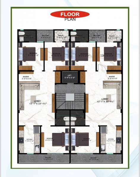 Cluster Plan for 1st Floor luxury-floors Cluster Plan for 1st Floor