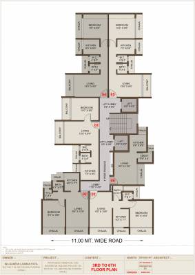  trimurti-residence Trimurti Residence Cluster Plan