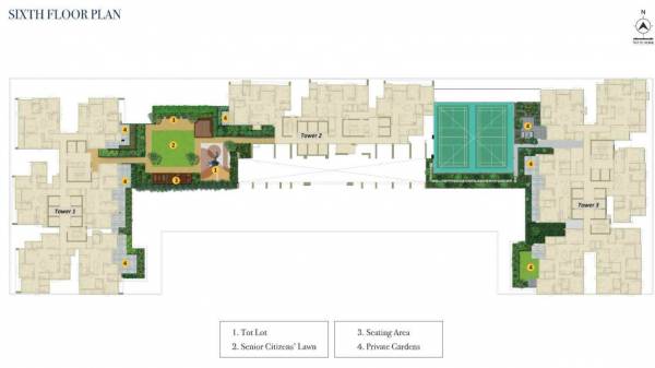 Tower 1, 2, 3 6th Floor Cluster Plan altius Tower 1, 2, 3 6th Floor Cluster Plan