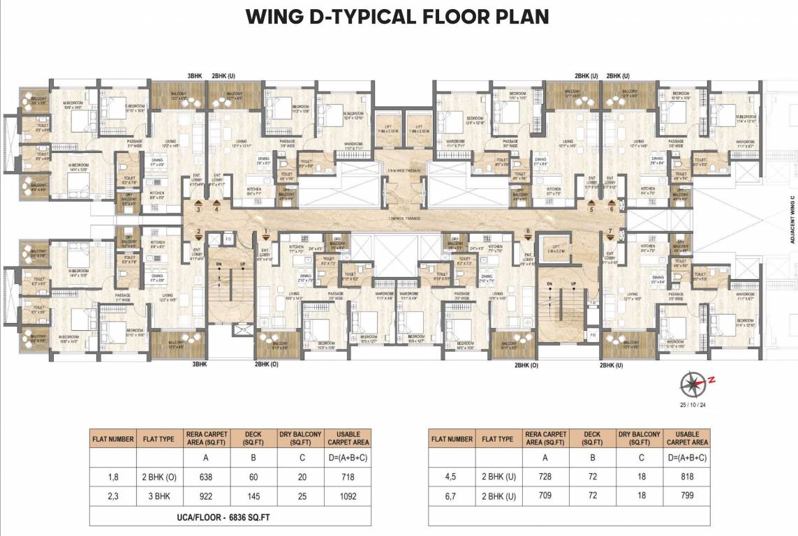  arun sanctum D Building Typical Cluster Plan