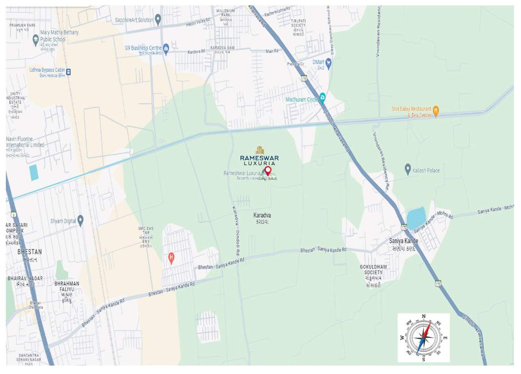 rameshwar luxuria Location Plan