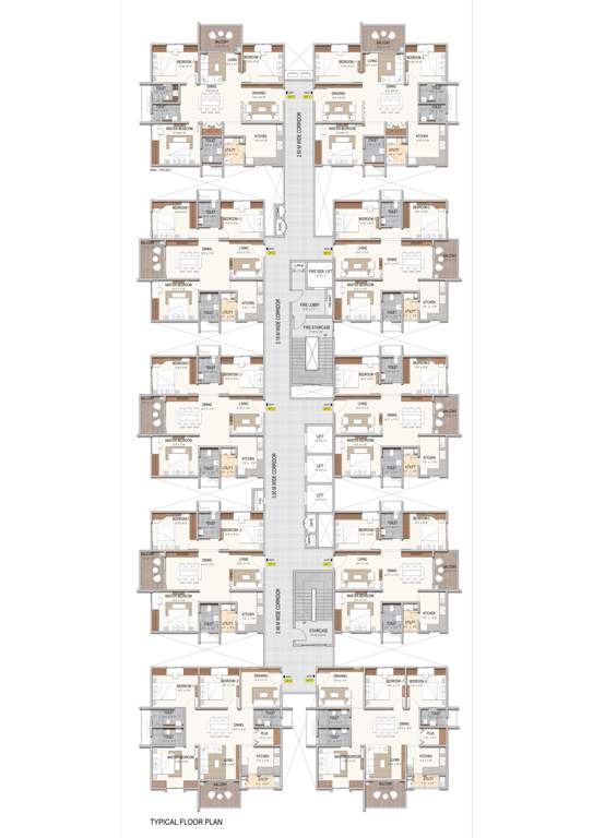  luxor exclusive Block A Cluster Plan for Typical Floor