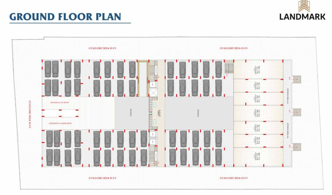  landmark Landmark Cluster Plan For Ground Floor