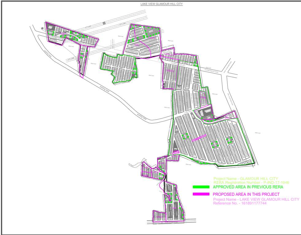 lake view glamour hill city Layout Plan
