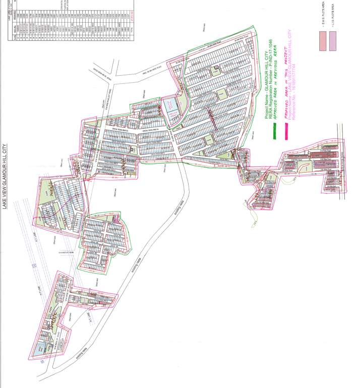 lake view glamour hill city Layout Plan