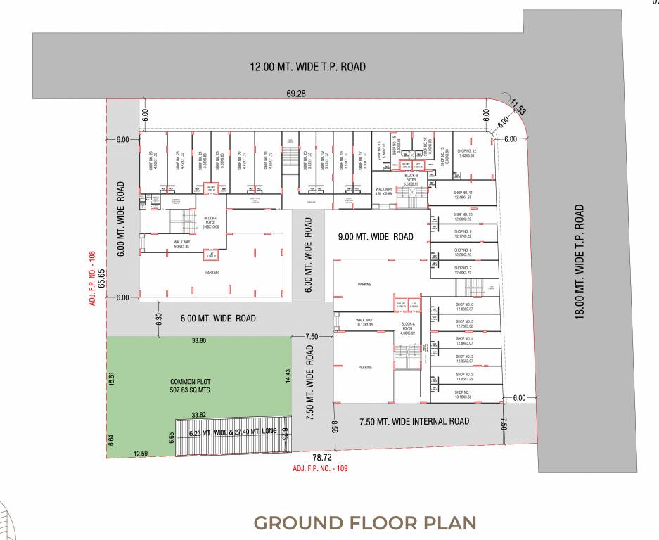  ganesh vivanta Block A Cluster Plan for ground Floor