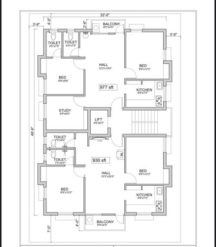  kamalam Kamalam Cluster Plan from 1st to 3rd Floor