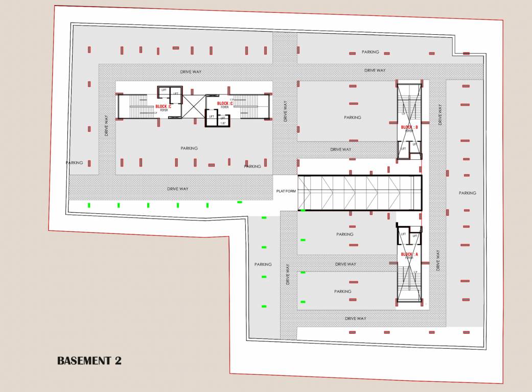  snehal exotica A, B, C & D Cluster Plan for Basement 2