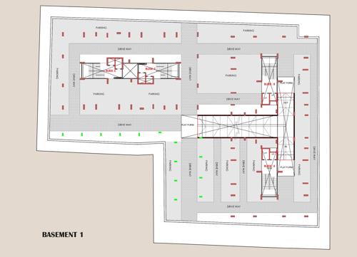  snehal-exotica A, B, C & D Cluster Plan for besement 1