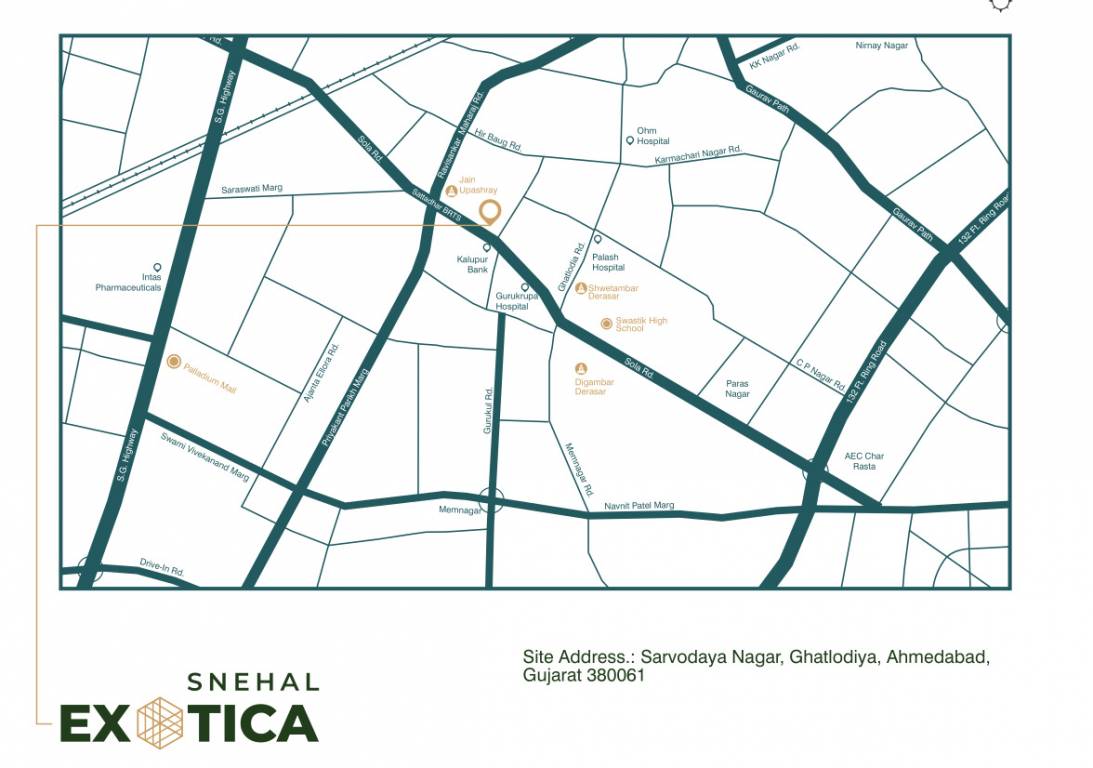  snehal exotica Location Plan