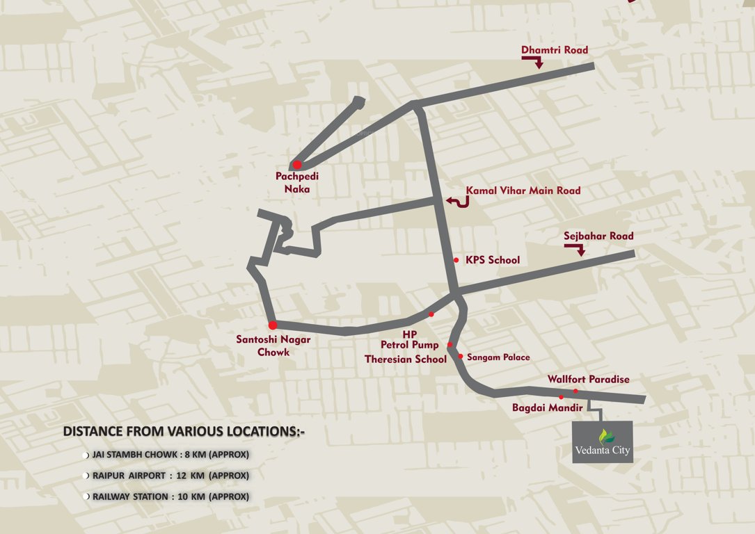  vedanta city phase 2 Location Plan