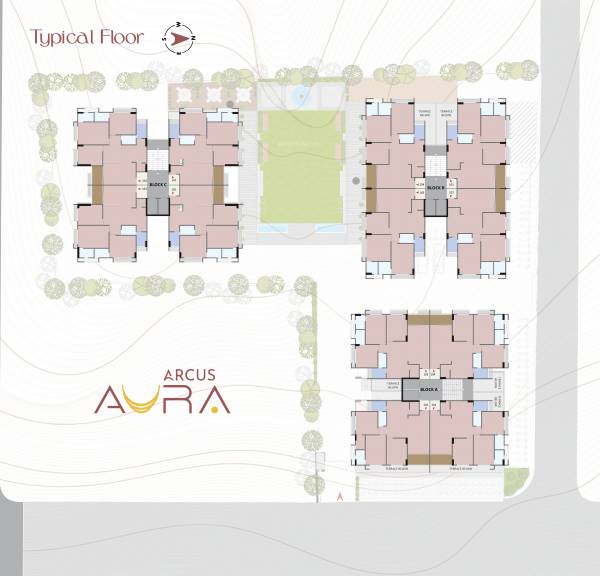  arcus-aura A, B & C Cluster Plan for Typical Floor