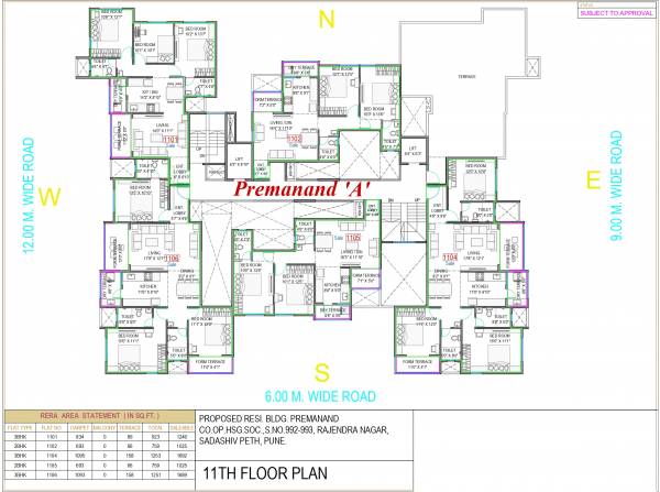  premanand A Cluster Plan for 11th Floor