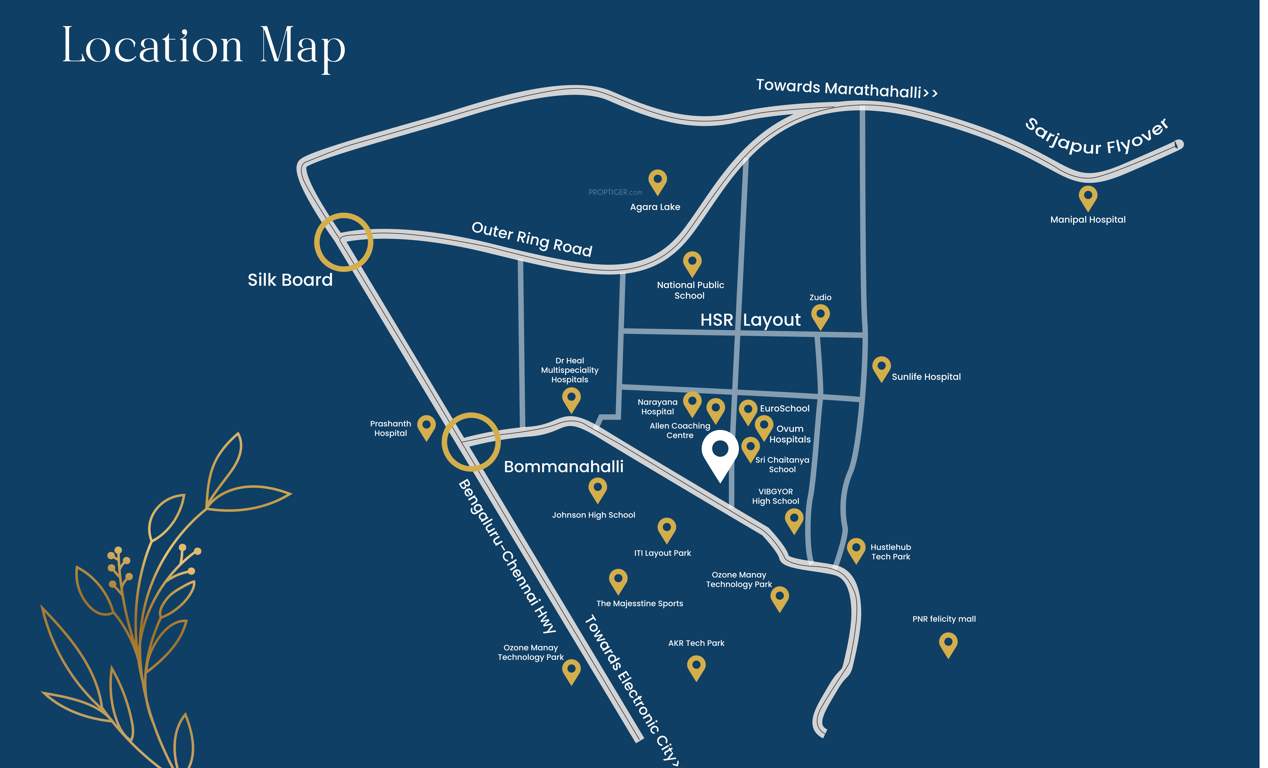  meenakshi vrindavan Location Plan