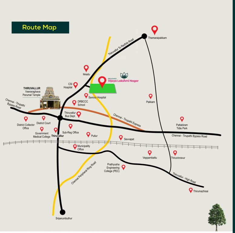  vijaya lakshmi nagar Location Plan