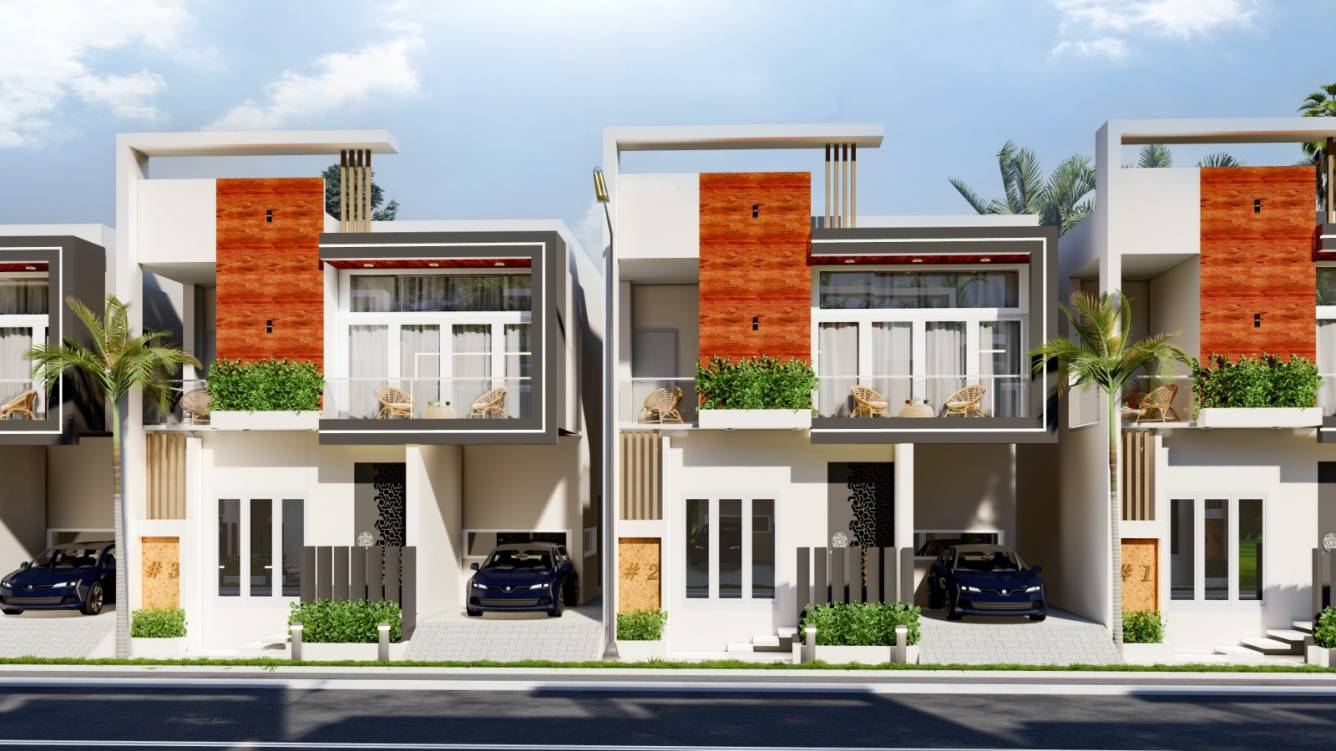  white villas Elevation