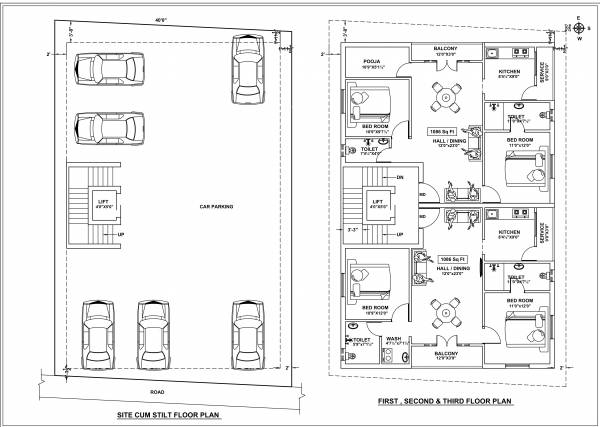  flats Flats Cluster Plan