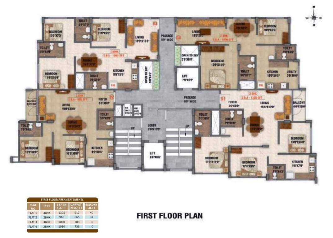  signature Archana Signature Cluster Plan for 1st Floor