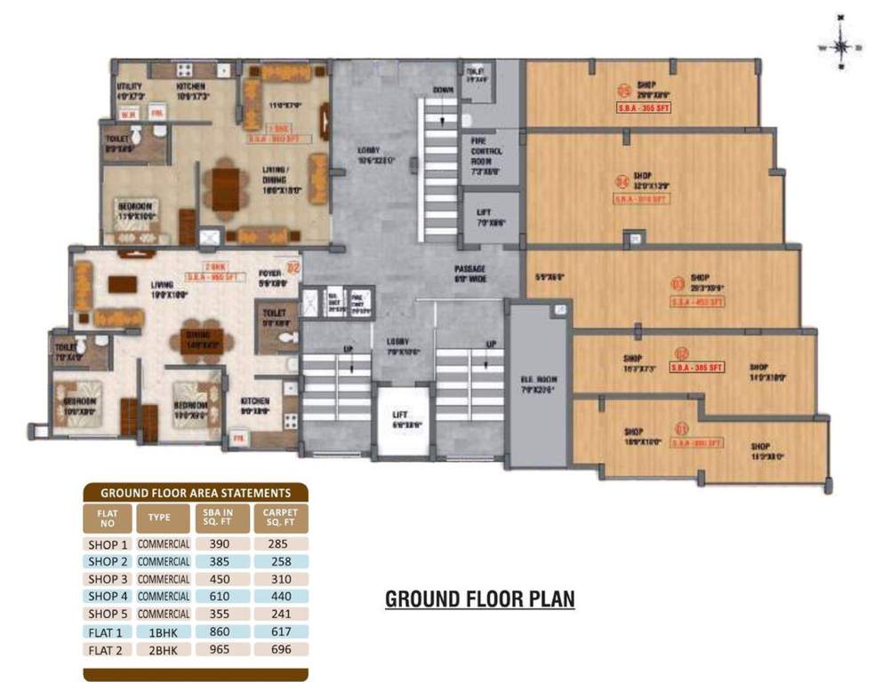  signature Archana Signature Cluster Plan for ground Floor
