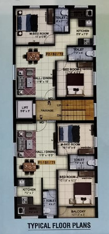  santham Santham Cluster Plan from 1st to 3rd Floor