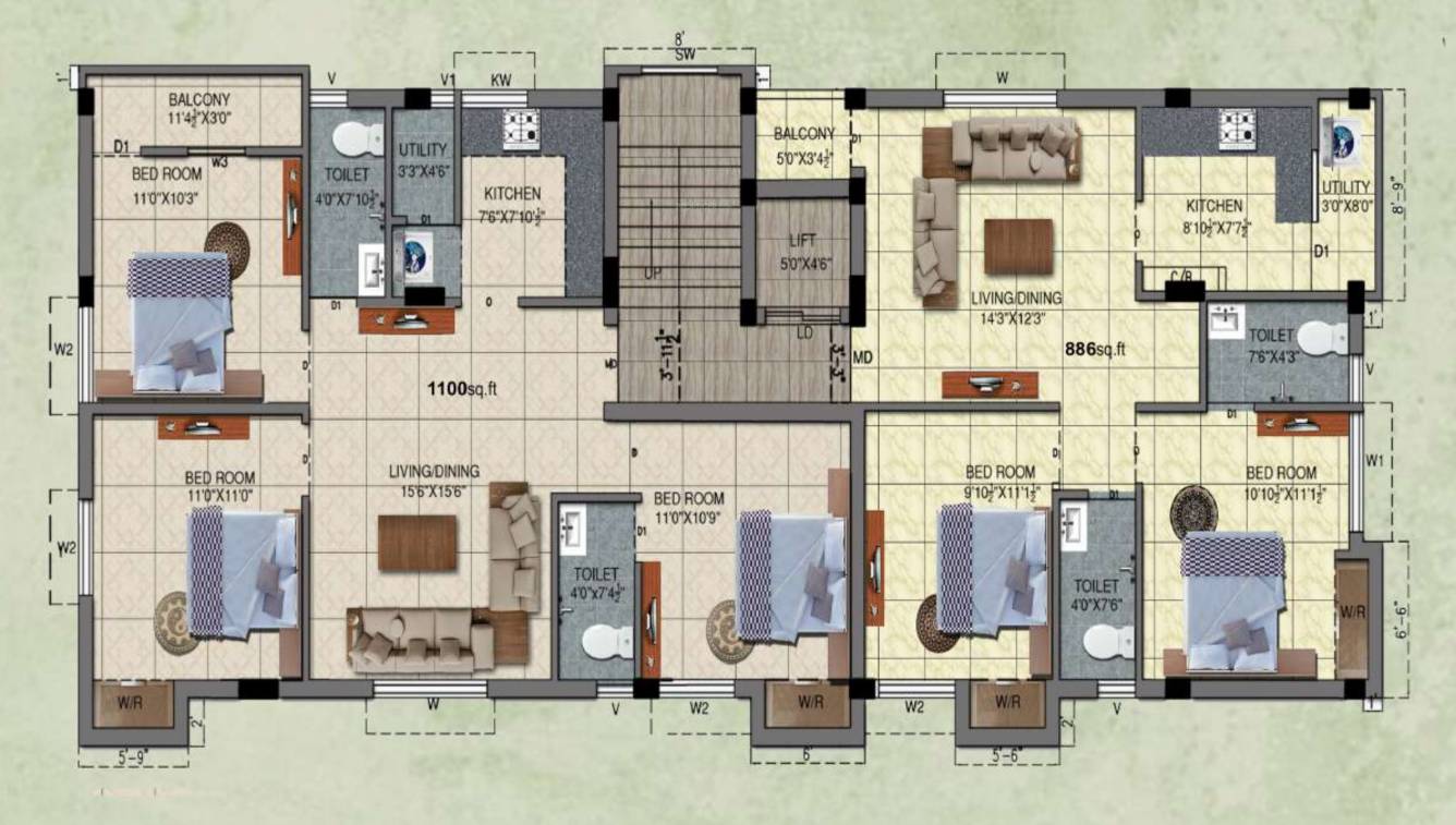  corner Corner Cluster Plan