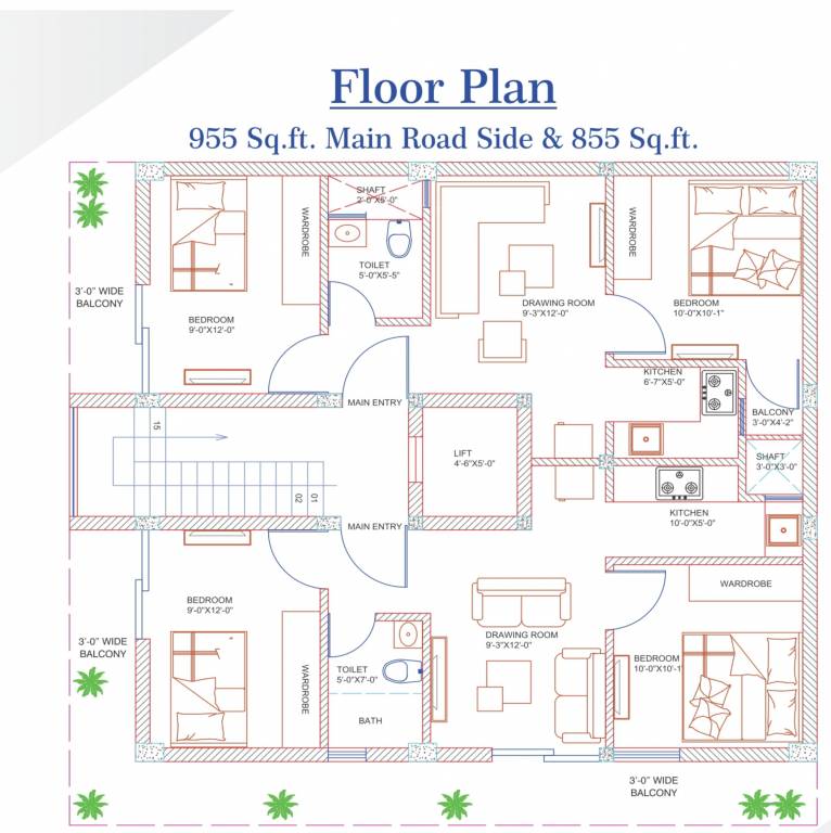  priyanshi heights Cluster Plan