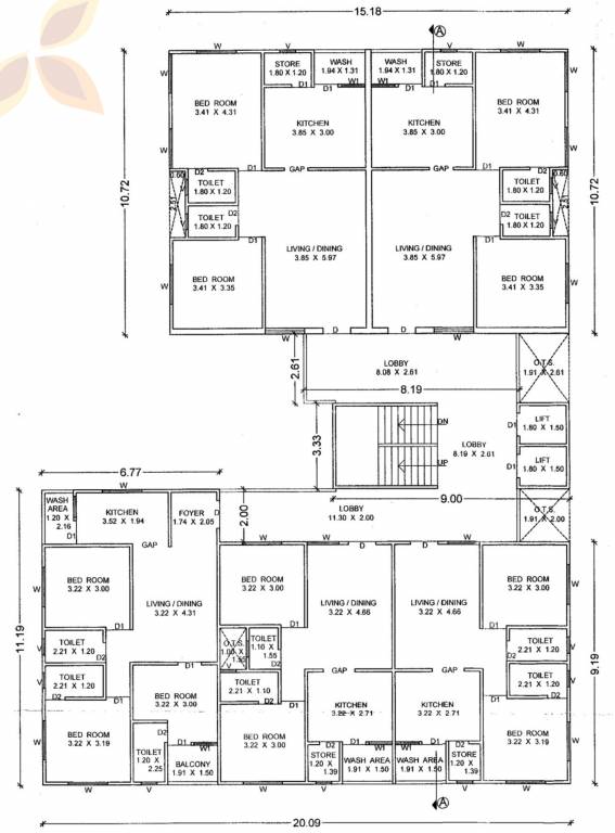 maruti heights Block A Cluster Plan