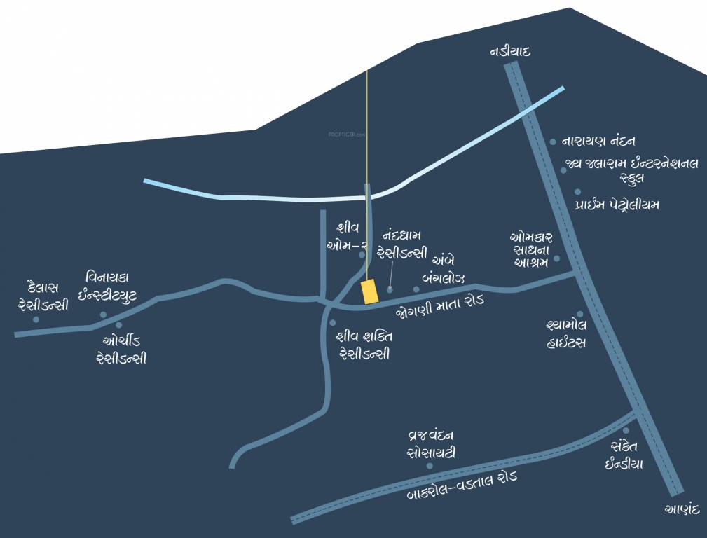  nanddham bungalows Location Plan