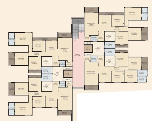 Sahajanand Yogi Cluster Plan from 2nd to 10th Floor sahajanand-yogi Sahajanand Yogi Cluster Plan from 2nd to 10th Floor