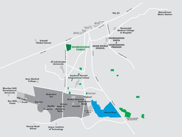 locationPlan of Shubhashish Forest