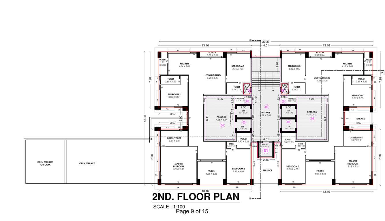  selenium city Tover A Cluster Plan for 2nd Floor