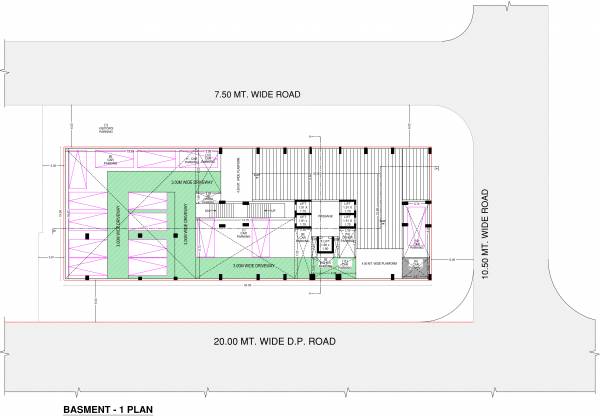  selenium-city Tover A Cluster Plan for Basment 1 Floor