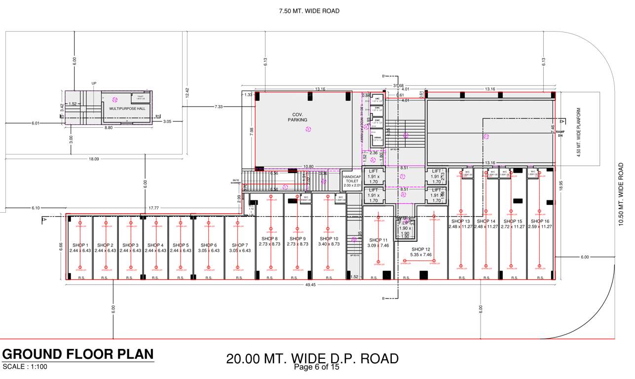  selenium city Tover A Cluster Plan for ground Floor