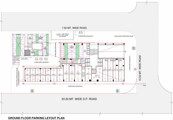  selenium-city Tover A Cluster Plan for ground Parking Floor