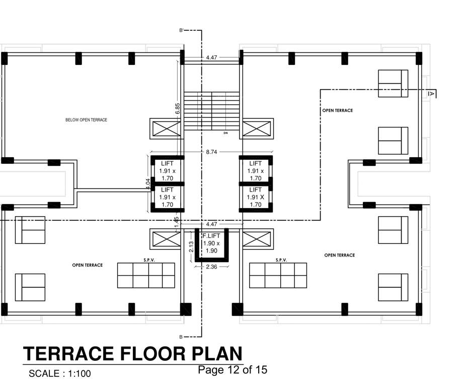  selenium city Tover A Cluster Plan for Terrace Floor