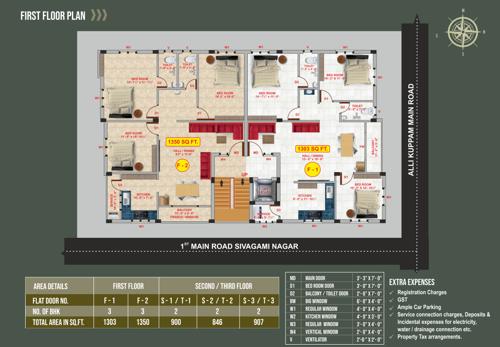  arunodaya Arunodaya Cluster Plan for 1st Floor