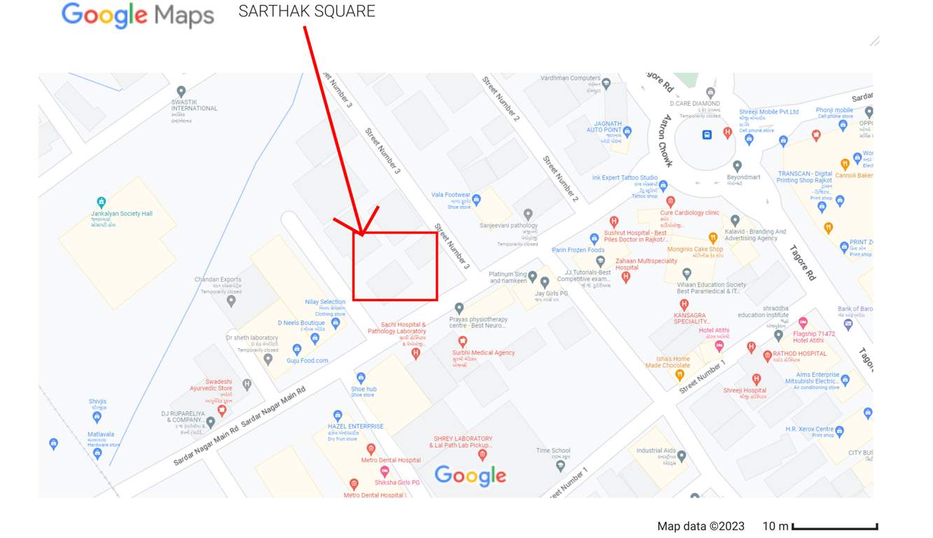  sarthak square Location Plan